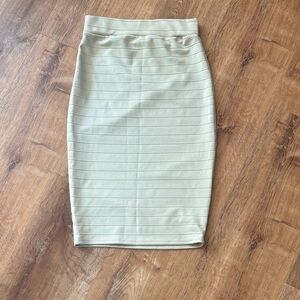 Small tan stretch skirt